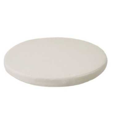 Galette de chaise ronde blanche pour chaise bistrot