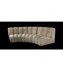 Chauffeuse en velours beige