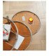 Coffee table with 3 round chromed steel tops