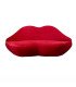 Canapé rouge en forme de bouche