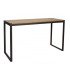 Table haute console métal et bois H 105 x p 70 x 