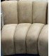 Chauffeuse en velours beige