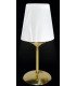 Led lamp white pleated shade