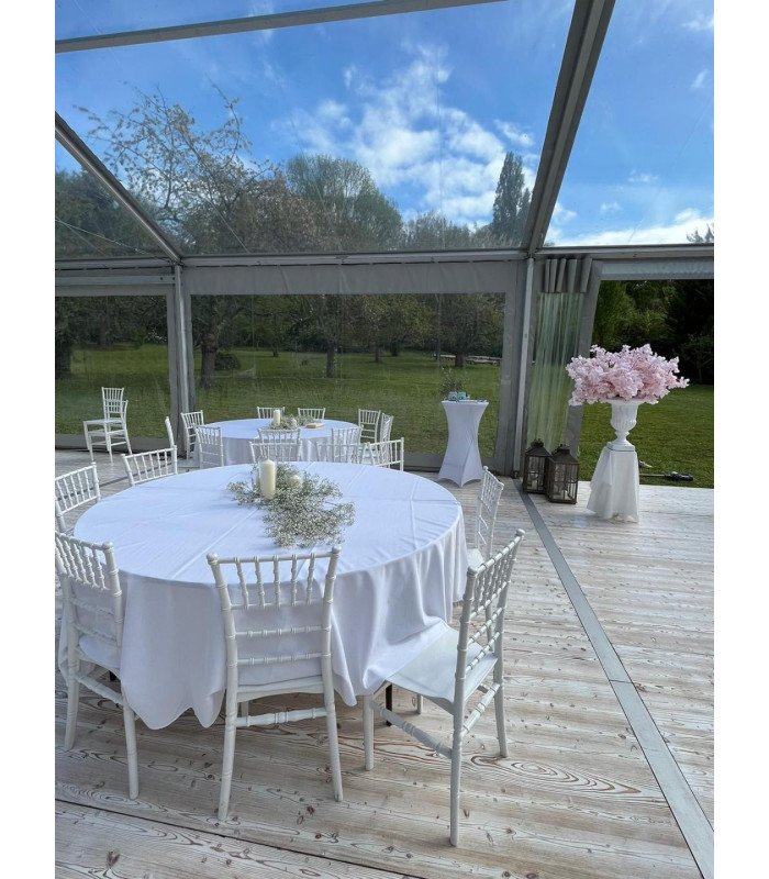 Chiavari white reception chair