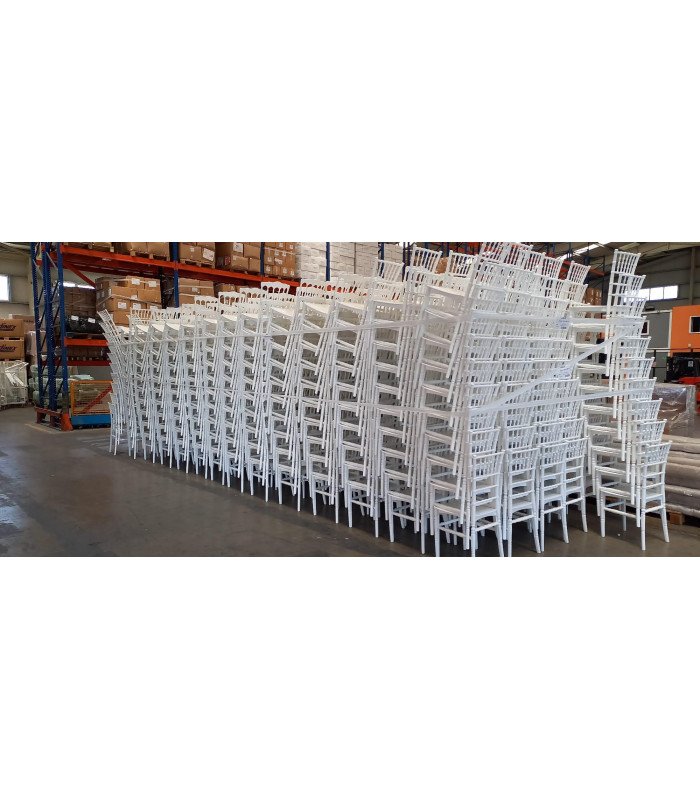 Chiavari white reception chair