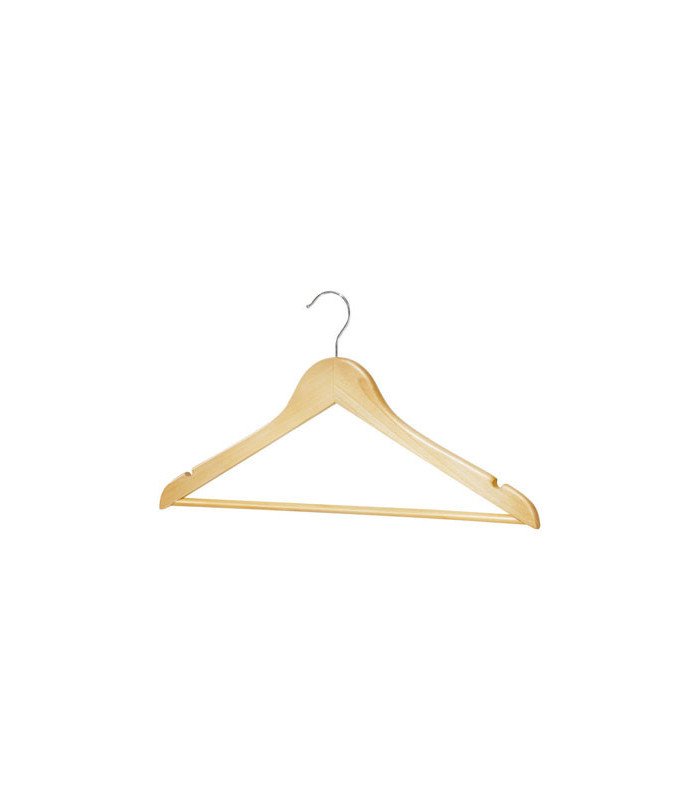 Pack of 100 light wood hangers