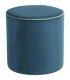 Location pouf bleu canard