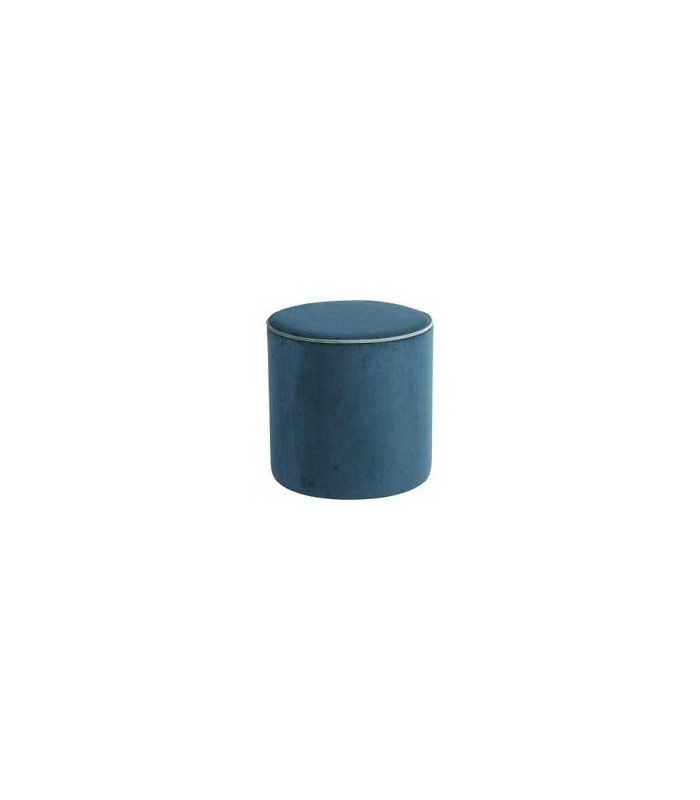 Location pouf bleu canard