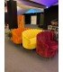 Orange sofa for rent 2-seater retro style 167 x 96 x H 94 cm