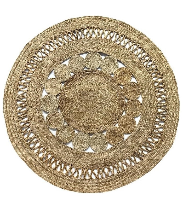 Tapis rond en toile de jute Diam 150 cm