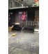Black velvet bench seat for rent Erika 2-seater lounge bench