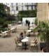 Rattan-look bistro chair Model Marais