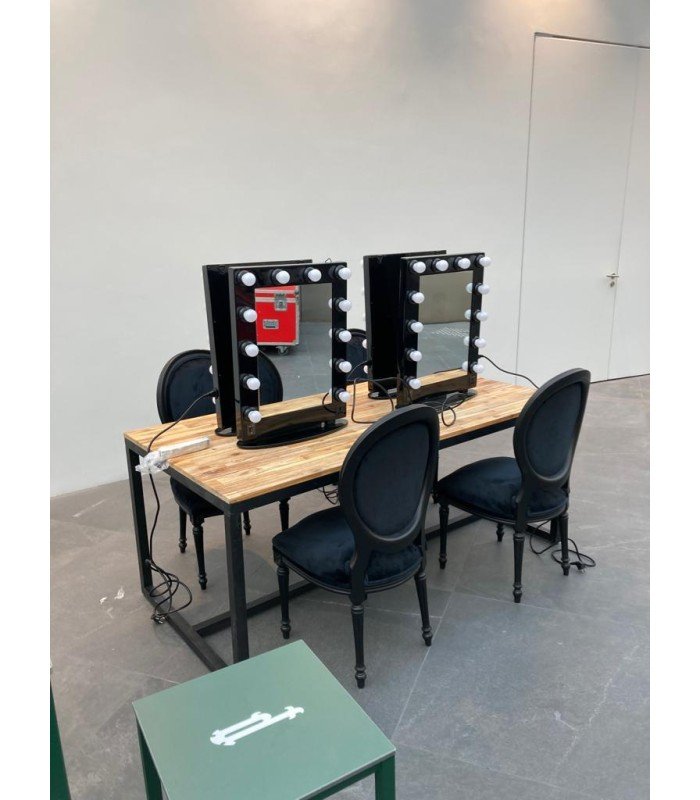 Black velvet medallion chair rental