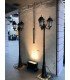 Parisian outdoor floor lamp with base for rent H 215 cm