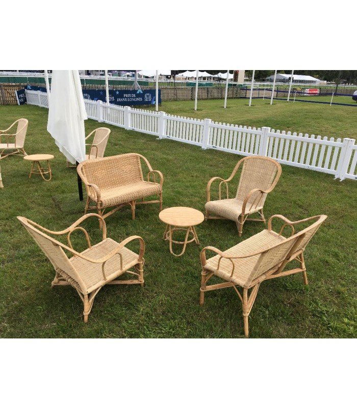 Monica rattan armchair rental 70 x 77 x H 86 cm