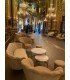2-seater shell-shaped sofa for a château party in Paris