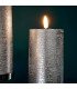 3 d rechargeable silver led candle