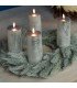 3 d rechargeable silver led candle