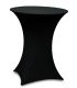Black stretchable cover for high table D 60 cm