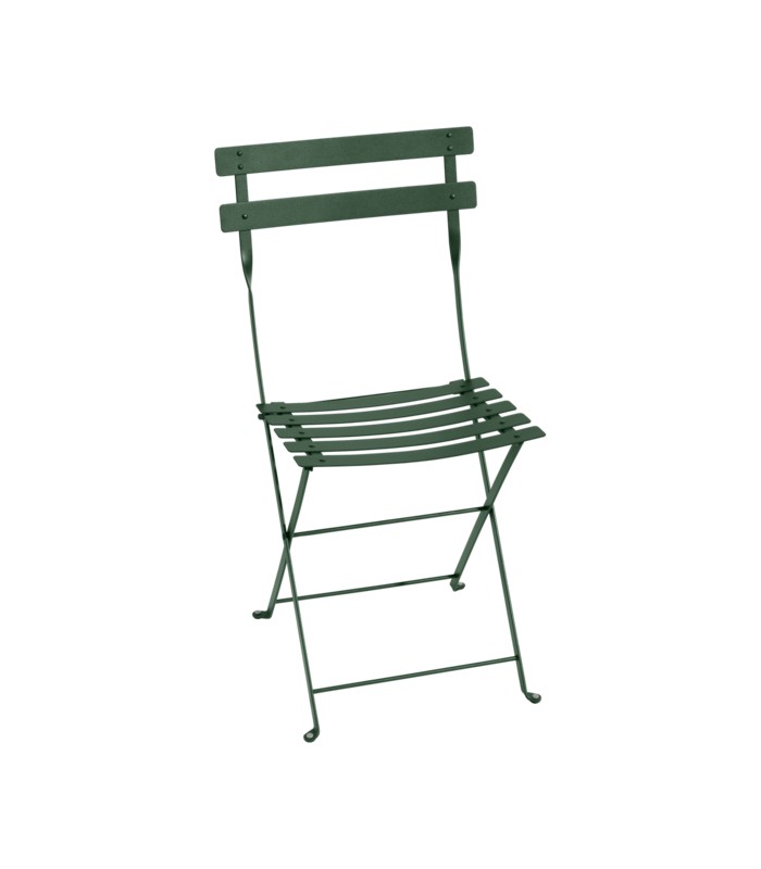 Chaise de jardin metal vert foncé