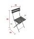 Chaise de jardin metal vert foncé