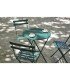 Chaise de jardin metal vert foncé