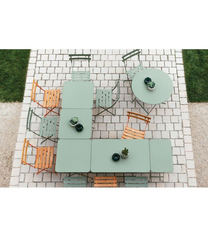 Chaise bistro pliante en bois vernis