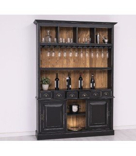 Back shelf for professional bar back counter