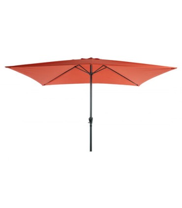 parasol orange deplié