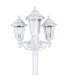 Parisian lamp post in white cast iron H 215 cm