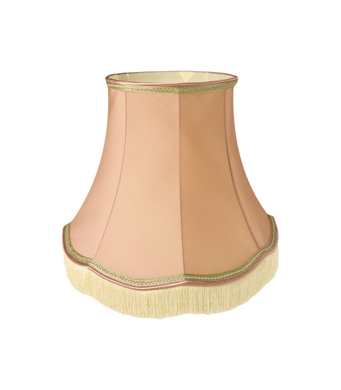 Abat-jour à franges rétro vintage rose