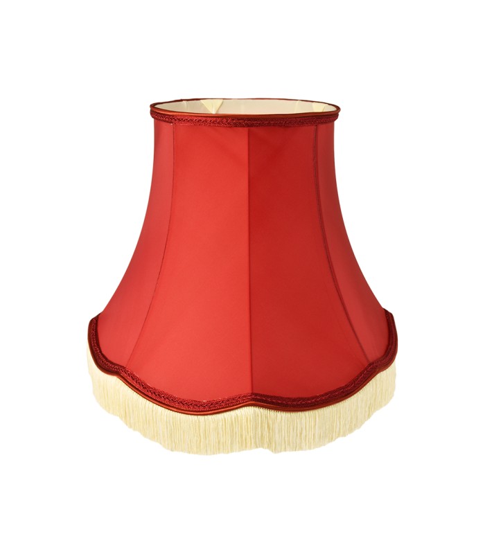 Abat-jour à rouge à franges