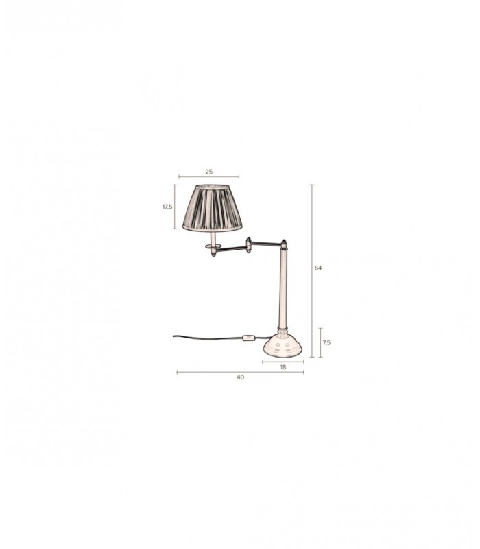 Vintage-inspired table lamp