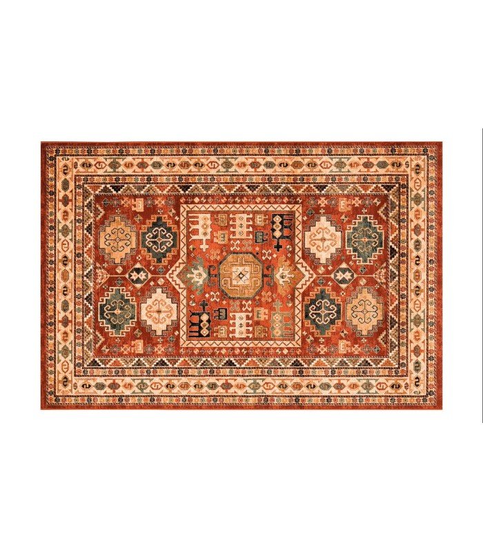 Orange oriental rug rental