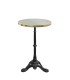 Table de bistrot parisien ronde en acier 60cm
