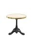 Table de bistrot parisien ronde en acier 60cm