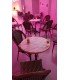 Table de bistrot parisien ronde en acier 60cm