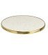 Table de bistrot parisien ronde en acier 60cm plateau