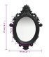 Black baroque mirror