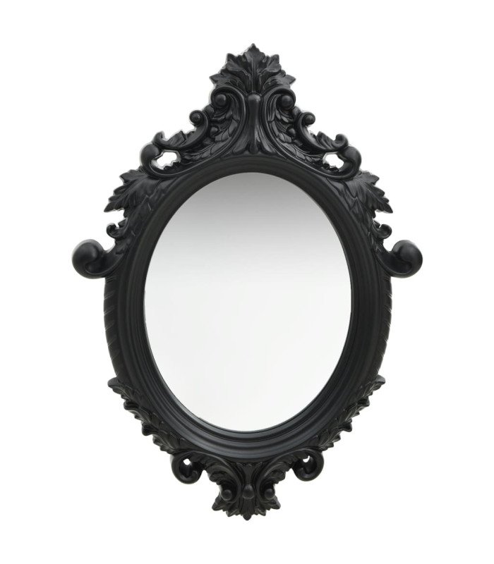 Black baroque mirror
