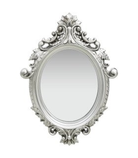 Miroir baroque argent