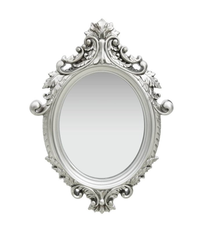 Baroque silver mirror