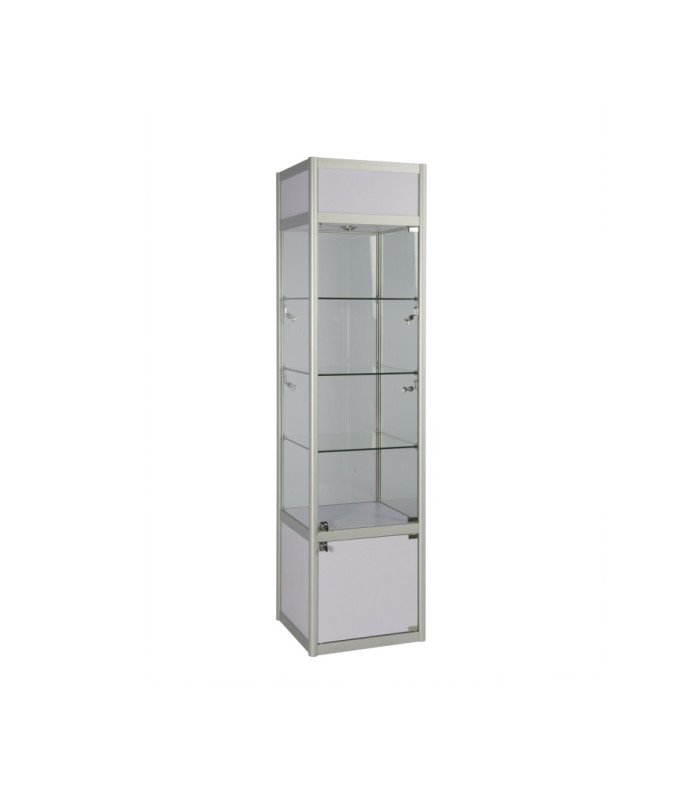 White display case H 198 cm
