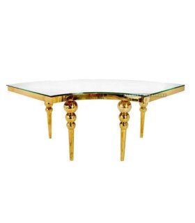 Gold and white wedding table s