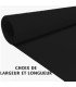 Tapis noir événementiel L 1 m