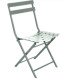 outdoor chair rental metal slats steel olive green