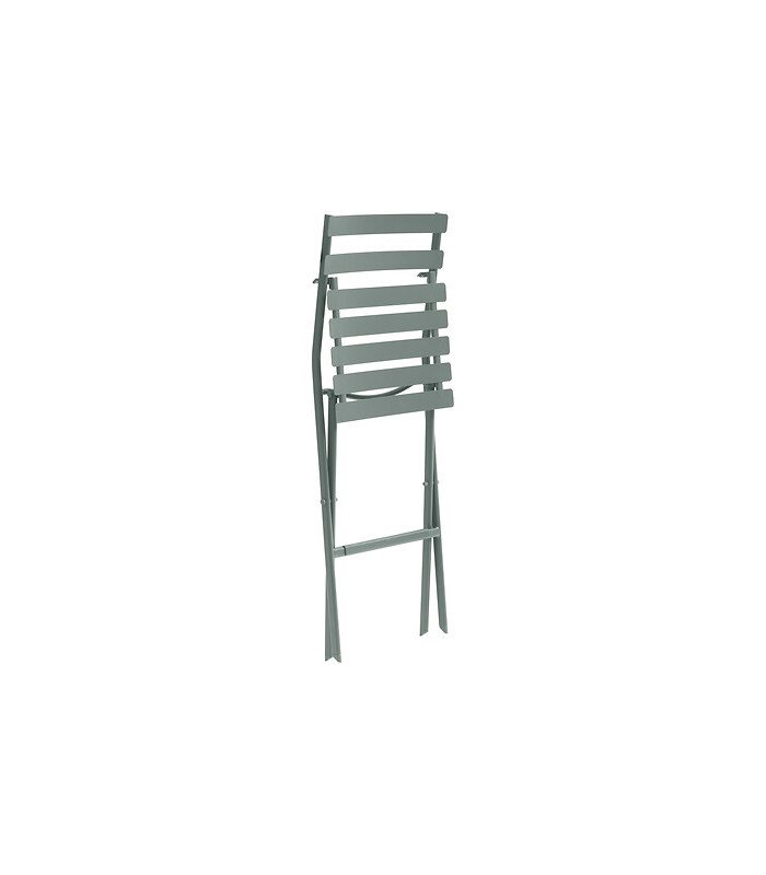 Hortense olive green metal folding garden chair