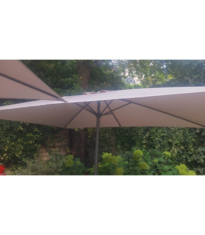 Parasol rectangulaire écru 3 x 2 m - Modèle Montmartre