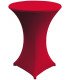 Red cover for high table, diameter 60 cm