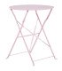 Table pliante rose pastel